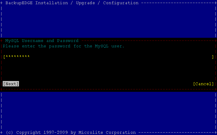 MySQL Password